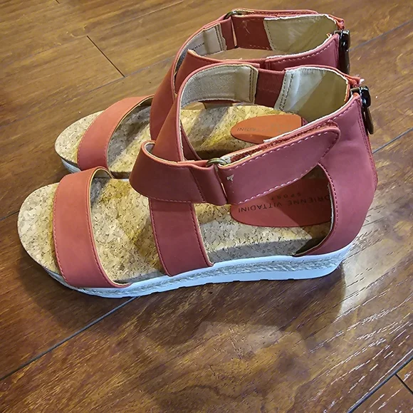 Adrienne Vittadini Capers Wedge Sandal, Pink, Size 9.5 - Picture 2 of 6